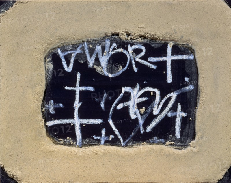 TAPIES ANTONI 1923-
AMOR - 1996 - 73  X 92,5 cm - Tec Mixta/Tela
MADRID, GALERIA SOLEDAD LORENZO
MADRID