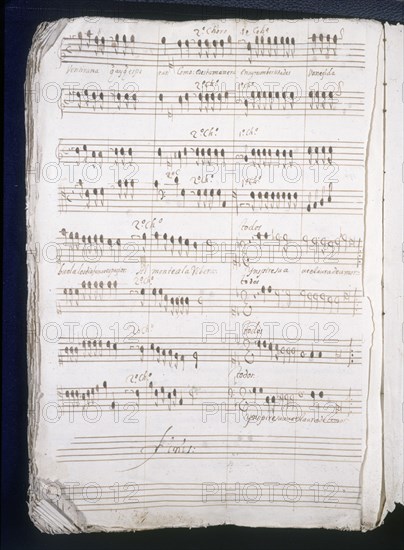 HIDALGO JUAN 1927/
PARTITURA DE LA COMEDIA MUSICAL "CELOS AUN DEL AIRE MATAN" DE CALDERON DE LA BARCA
MADRID, COLECCION DUQUES DE ALBA
MADRID

This image is not downloadable. Contact us for the high res.