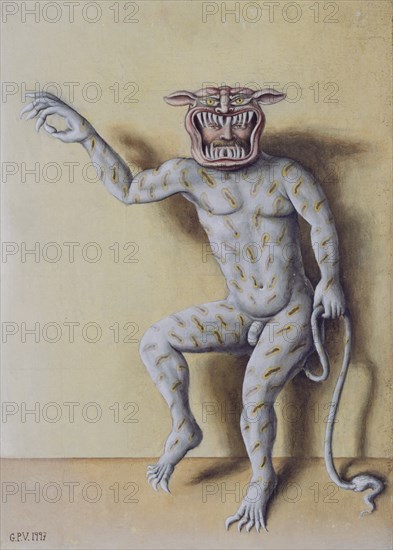 PEREZ VILLALTA GUILLERMO 1948-
PERSONAJE REPRESENTANDO UNA FIERA - 1997 - 50x36- TEMPLE/LIENZO
MADRID, GALERIA SOLEDAD LORENZO
MADRID

This image is not downloadable. Contact us for the high res.
