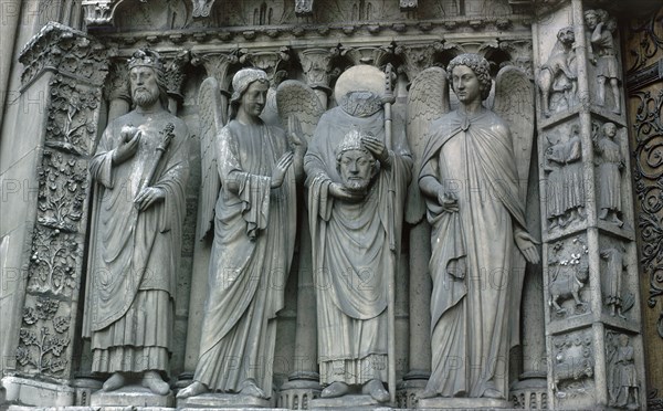 JAMBAS CON REYES Y PATRIARCAS- PORTADA IZQUIERDA DE LA FACHADA OCCIDENTAL - GOTICO- S XIII
PARIS, NOTRE DAME
FRANCIA