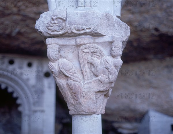 CAPITEL DEL CLAUSTRO ROMANICO - S XII
BOTAYA, MONANSTERIO DE SAN JUAN DE LA PEÑA
HUESCA