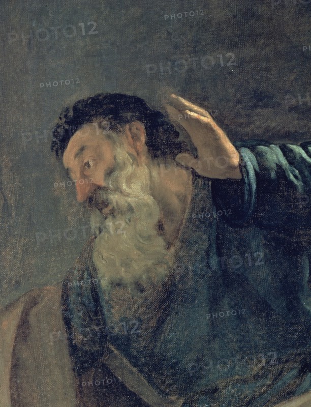 Vélasquez, La tunique de Joseph (détail de Jacob)