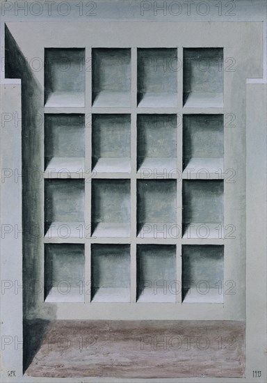 PEREZ VILLALTA GUILLERMO 1948-
COLUMBARIO- ALTAR DE LA MEMORIA- 1993 - 100x70- CARTON/TABLE- DE LA SERIE LUGARES
MADRID, GALERIA SOLEDAD LORENZO
MADRID