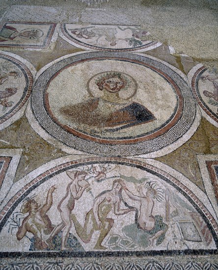 MOSAICO- VILLA DE MATERNO CINEGIO- TONDO CENTRAL DOMINA DE LA CASA-LUNETA DE ACTEON Y DIANA-S IV
CARRANQUE, VILLA ROMANA
TOLEDO