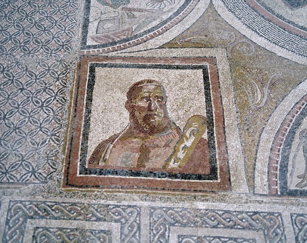 HERCULES - MOSAICO DE LA  VILLA DE MATERNO CINEGIO- S IV
CARRANQUE, VILLA ROMANA
TOLEDO

This image is not downloadable. Contact us for the high res.