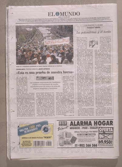 CONTRAPORTADA DEL PERIODICO EL MUNDO EL DÍA QUE AZNAR GANO LAS ELECCIONES- MARZO 2000

This image is not downloadable. Contact us for the high res.