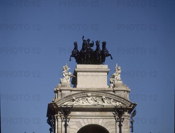 VALLMITJANA VENANCIO 1828-1919
CUADRIGA QUE REMATA LA CASCADA MONUMENTAL
BARCELONA, PARQUE DE LA CIUDADELA
BARCELONA

This image is not downloadable. Contact us for the high res.
