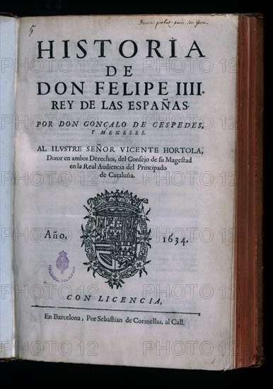 CESPEDES Y MENESES GONZALO DE
HISTORIA DE DON FELIPE IV - 1634
MADRID, SENADO-BIBLIOTECA
MADRID
