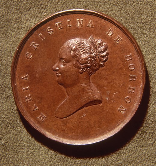 ANVERSO - MONEDA DE MARIA CRISTINA DE BORBON - S XIX -Conj nº 7075
MADRID, COLECCION MARQUES DE LOZOYA
MADRID