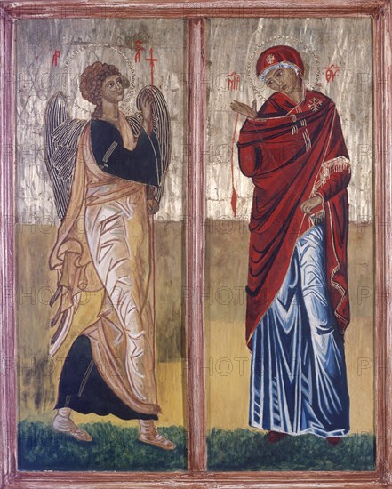 MINGUEZ SAGRARIO
ANUNCIACION - ICONO COPIA DEL ORIGINAL BIZANTINO DEL S XV
MADRID, COLECCION PARTICULAR
MADRID

This image is not downloadable. Contact us for the high res.