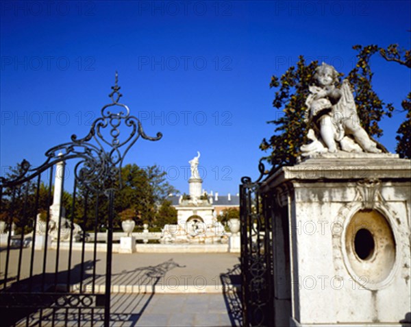 Gonzalez Velázquez, Fountain of Hercules and Anteus in the bed gardens
