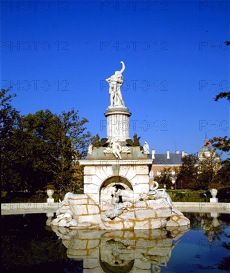 Gonzalez Velázquez, Fountain of Hercules and Anteus in the bed gardens