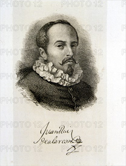 GRABADO - RETRATO DE DON JUAN RUIZ DE ALARCON Y MENDOZA
MADRID, COLECCION PARTICULAR
MADRID