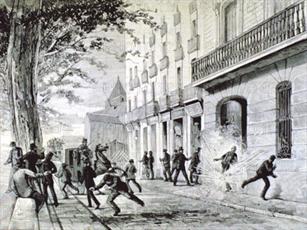 RICO
LA POLVORA EN BARCELONA-EXPLOSION DE UNA GRANADA  FRENTE AL COMERCIO DE LOS MAS - 1875
MADRID, BIBLIOTECA NACIONAL
MADRID

This image is not downloadable. Contact us for the high res.