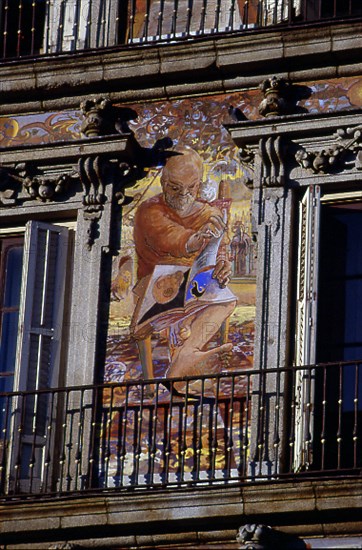 FRANCO CARLOS
CASA DE LA PANADERIA TRAS LA REFORMA - FRESCOS  REALIZADOS ENTRE 1988 Y 1992
MADRID, PLAZA MAYOR
MADRID