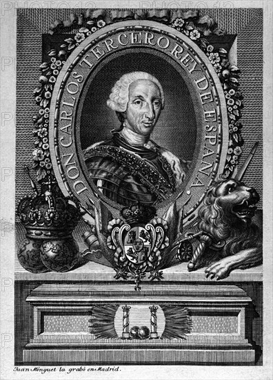 MINGUET JUAN
RETRATO DE CARLOS III REY DE ESPAÑA (1716/1788) - GRABADO S XVIII
MADRID, MUSEO MUNICIPAL
MADRID
