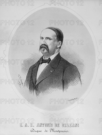 PLANAS E
RETRATO DE DON ANTONIO DE ORLEANS DUQUE DE MONTPENSIER - GRABADO - 1861
MADRID, MUSEO ROMANTICO
MADRID
