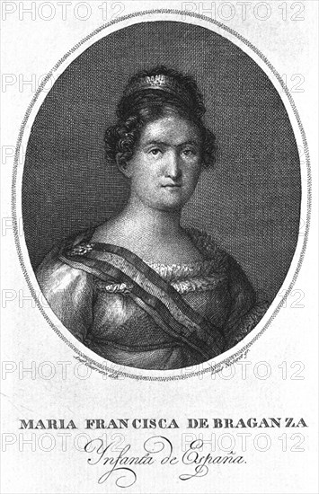 NOSERET LUIS
MARIA FRANCISCA DE BRAGANZA - INFANTA DE ESPAÑA - 1814/1848 - GRABADO S XIX
MADRID, MUSEO ROMANTICO
MADRID