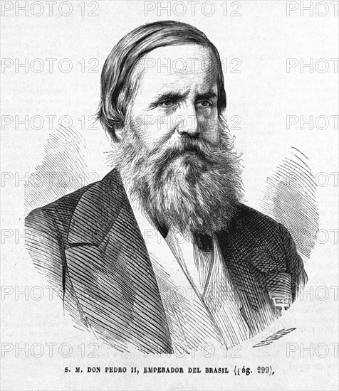 SU MAJESTAD DON PEDRO II EMPERADOR DE BRASIL - GRABADO S XIX
MADRID, BIBLIOTECA NACIONAL
MADRID