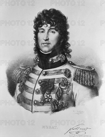 RETRATO DE JOACHIM MURAT MARISCAL DE FRANCIA Y REY DE NAPOLES - LITOGRAFIA S XIX
MADRID, MUSEO ROMANTICO
MADRID
