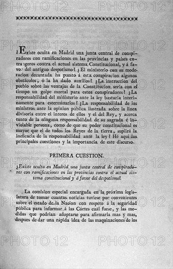 ROMERO ALFUENTE JUAN
DISCURSO SOBRE LA JUNTA CENTRAL DE CONSPIRADORES CONTRA EL SISTEMA CONSTITUCIONAL - 1821

This image is not downloadable. Contact us for the high res.