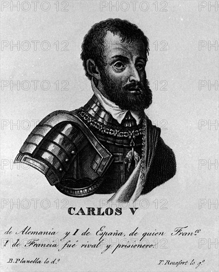 PLANELLA B
EMPERADOR CARLOS V DE ALEMANIA Y I DE ESPAÑA - 1500/1558
MADRID, BIBLIOTECA NACIONAL GRABADO
MADRID