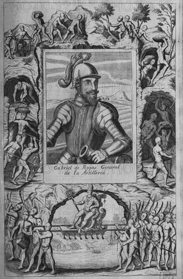 HERRERA Y TORDESILLAS ANTONIO 1549/1625
GABRIEL DE ROJAS - GENERAL DE LA ARTILLERIA
MADRID, BIBLIOTECA NACIONAL ESTAMPAS
MADRID