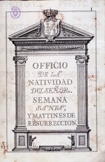 CANTORAL PROCEDENTE DEL INFANTE CARLOS MARIA ISIDRO DE BORBON - 1800 - SIG 41701
MADRID, SENADO-BIBLIOTECA
MADRID