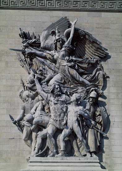 RUDE FRANÇOIS 1784/1855
ALTORRELIEVE CONOCIDO COMO LA MARSELLESA QUE REPRESENTA LA PARTIDA DE VOLUNTARIOS EN 1792
PARIS, ARCO DE TRIUNFO
FRANCIA

This image is not downloadable. Contact us for the high res.