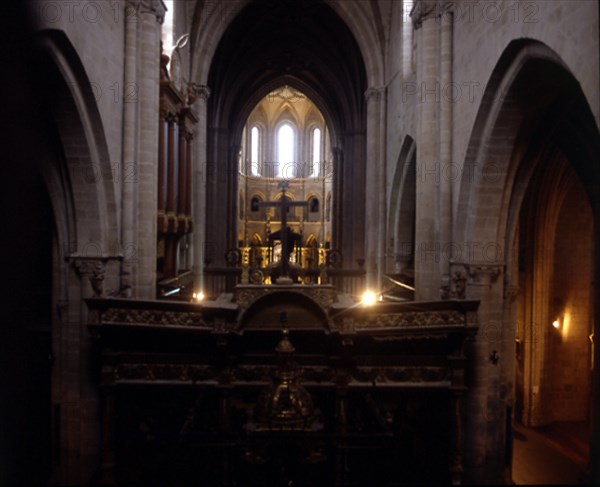 INTERIOR DE LA NAVE HACIA LA CABECERA DESDE EL CORO-ARQUITECTURA GOTICA-
STO DOMINGO CALZADA, CATEDRAL
RIOJA

This image is not downloadable. Contact us for the high res.