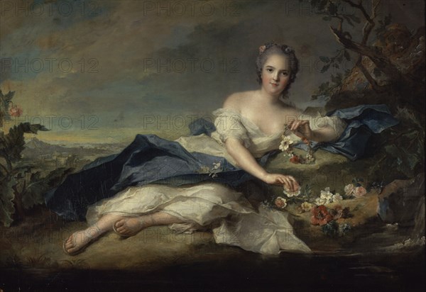 NATTIER JEAN MARC 1685/1766
MADAME HENRIETTE PRESENTADA COMO LA DIOSA FLORA - 1742 - O/L
VERSALLES, MUSEO PALACIO
FRANCIA