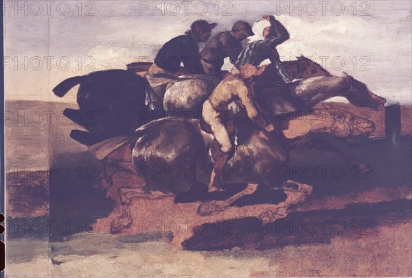 GERICAULT THEODORE 1791/1824
CUATRO JINETES AL GALOPE - S XIX - ROMANTICISMO FRANCES
BAYONA, MUSEO BONNAT
FRANCIA