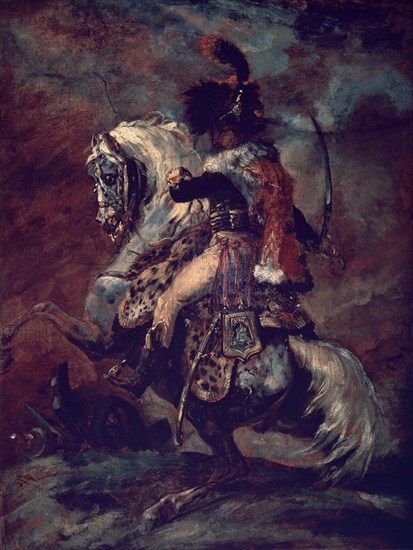 GERICAULT THEODORE 1791/1824
BOCETO PARA EL OFICIAL DE CAZADORES - 1812 - 52,5x40 - O/P - ROMANTICISMO FRANCES
PARIS, MUSEO LOUVRE-INTERIOR
FRANCIA