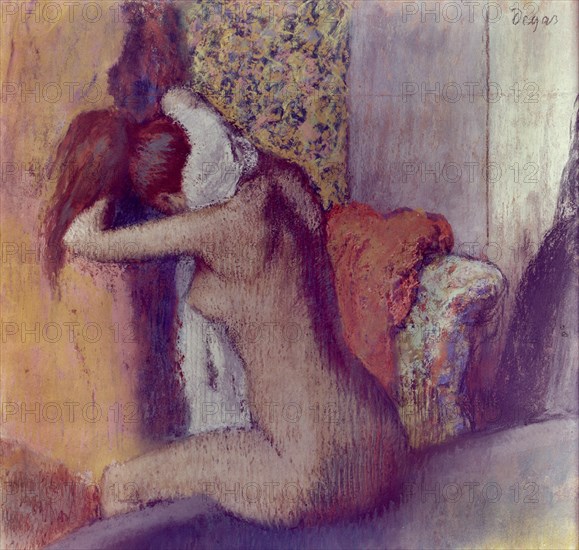 DEGAS EDGAR 1834/1917
MUJER SECANDOSE EL CUELLO - 1898 - PASTEL - IMPRESIONISMO FRANCES
PARIS, MUSEO DE ORSAY
FRANCIA