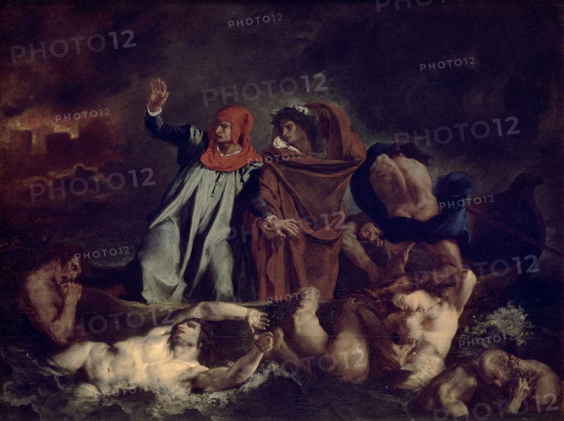 Delacroix, La Barque de Dante