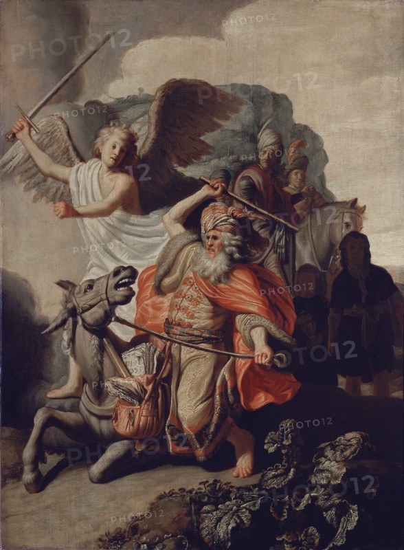 Rembrand, L'ânesse du prophète Balaam