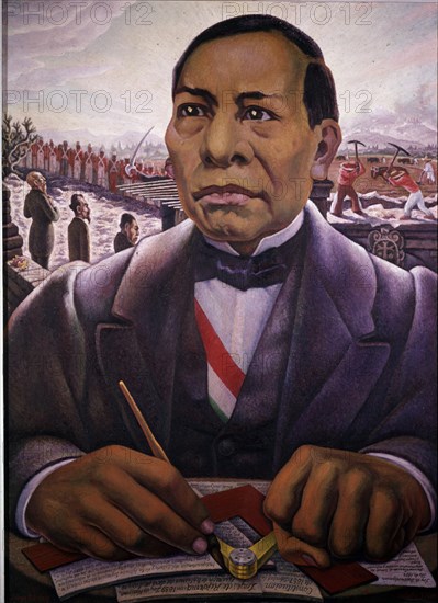 RIVERA DIEGO 1886/1957
RETRATO DE BENITO JUAREZ - 1948 - 130x95
MEXICO DF, MUSEO DE ARTE MODERNO
MEXICO