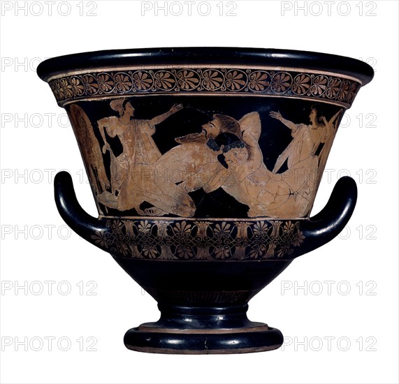 EUPHRONIOS
CRATERA DE FIGURAS TRICOLORES - COMBATE DE HERCULES Y ANTEO
PARIS, MUSEO LOUVRE-INTERIOR
FRANCIA

This image is not downloadable. Contact us for the high res.