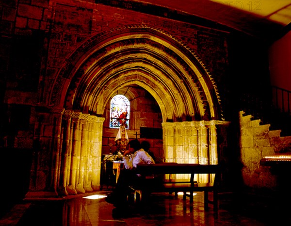 INTERIOR - PORTADA ROMANICA DE TRANSICION DE LA ANTIGUA IGLESIA DE SAN ESTEBAN - S XII/XIII
TOLOSA, IGLESIA DE SANTA MARIA
GUIPUZCOA
