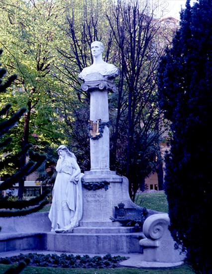 LLIMONA BRUGUERA JOSEP 1860-1926
MONUMENTO AL COMPOSITOR DONOSTIARRA JOSE MARIA USANDIZAGA EN LA PLAZA DE GUIPUZCOA - S XIX
SAN SEBASTIAN, EXTERIOR
GUIPUZCOA

This image is not downloadable. Contact us for the high res.