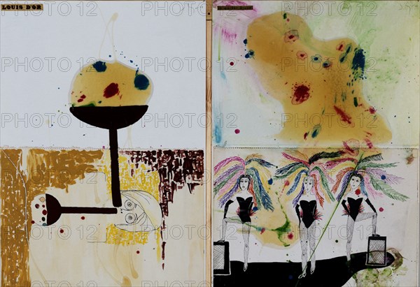 GALINDO JORGE 1964/
LOIS D'OR/ INWEIBER BLUSE- DIBUJOS SOBRE PAPEL
BOROX, COLECCION JORGE GALINDO
TOLEDO