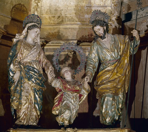 SALZILLO FRANCISCO 1707/83
SAGRADA FAMILIA-S XVIII-ESCULTURA BARROCA
ORIHUELA, IGLESIA DE SANTIAGO APOSTOL
ALICANTE