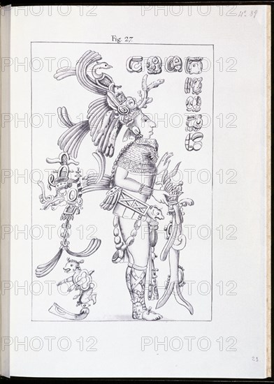 ALMENDARIZ
DIBUJO- BAJORRELIEVE DE LAS PILASTRAS INTERIORES DEL TEMPLO DE LA CRUZ - PALENQUE - 1789
MADRID, PALACIO REAL-BIBLIOTECA
MADRID

This image is not downloadable. Contact us for the high res.