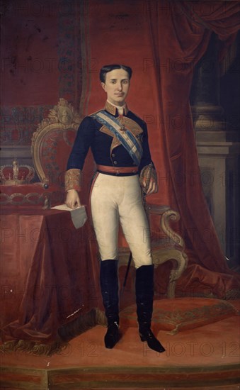 HERNANDEZ AMORES GERMAN
RETRATO DE ALFONSO XII-1876-CON UNIFORME DE CAPITAN GENERAL,TOISON DE ORO Y BANDA DE LA ORDEN CARLOS
MADRID, MINISTERIO HACIENDA
MADRID
