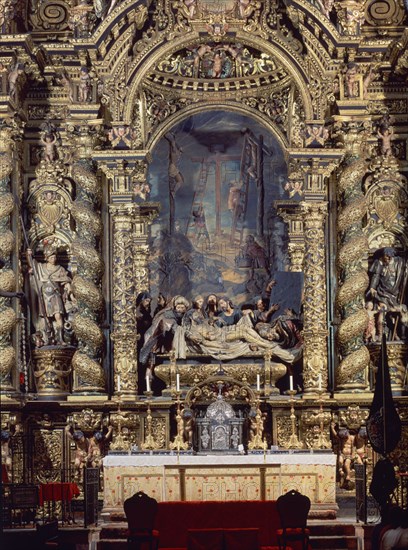 SIMON DE PINEDA BERNARDO
RETABLO MAYOR 1670-1675 - BARROCO SEVILLANO
SEVILLA, HOSPITAL DE LA CARIDAD
SEVILLA