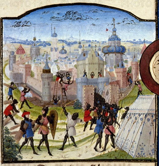 D- LIBRO CRUZADAS-1º CRUZADA-GODOFREDO DE BOUILLON CONQUISTA JERUSALEN - Conj nº 77230
VIENA, BIBLIOTECA NACIONAL
AUSTRIA