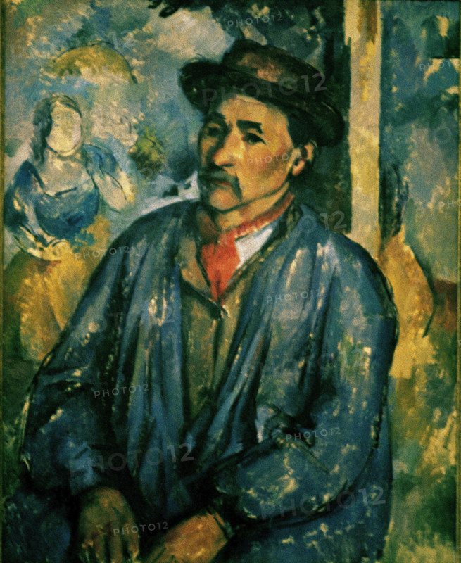 Cézanne, Paysan en blouse bleue