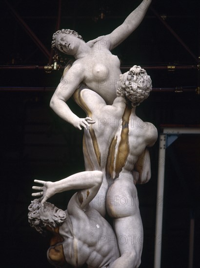 BOLONIA JUAN DE 1529/1608
RAPTO DE LAS SABINAS - 1583 - ESCULTURA EN MARMOL - MANIERISMO ITALIANO
FLORENCIA, LOGIA LANZI/PORTICO SEÑORIA
ITALIA