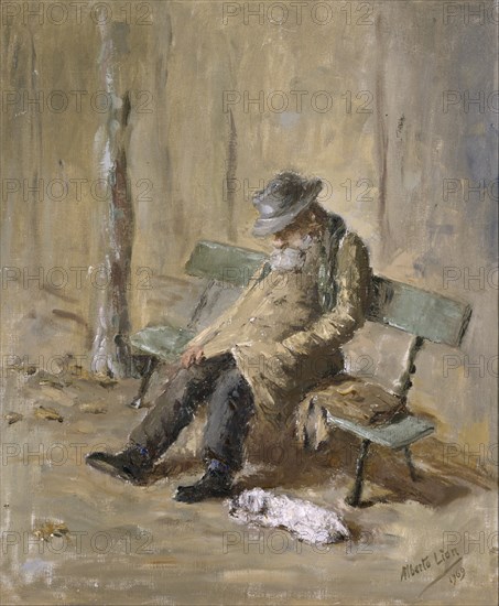 LION ALBERTO
(ANCIANO EN UN BANCO) - 1969
MADRID, COLECCION MANUEL MUÑOZ
MADRID