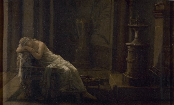 LEROUX LOUIS HECTOR 1829/1900
VESTAL - S XIX - NEOCLASICISMO FRANCES
MADRID, COLECCION MANUEL MUÑOZ
MADRID